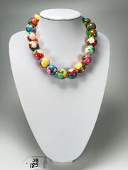 Jackie Brazil "Spotted Balls" Spring Colour Spots Resin Necklace 50cm ( N1500 )