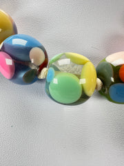 Jackie Brazil "Spotted Balls" Spring Colour Spots Resin Necklace 50cm ( N1500 )