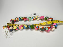 Jackie Brazil "Spotted Balls" Spring Colour Spots Resin Necklace 50cm ( N1500 )