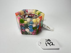 Jackie Brazil "Sabrina" Spots Hexagonal Elasticated 5cm Bracelet ( B2522 )