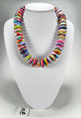 Jackie Brazil "Ana" Kandinsky Resin Wheels 50cm Necklace ( N0042 )