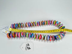 Jackie Brazil "Ana" Kandinsky Resin Wheels 50cm Necklace ( N0042 )