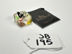 Jackie Brazil "Past Present Urca" Cascade Square Resin Ring ( R3256 ) Size UK O / US 7.5