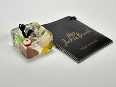 Jackie Brazil "Past Present Urca" Cascade Square Resin Ring ( R3256 ) Size UK O / US 7.5