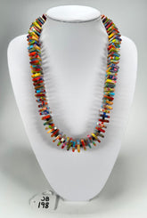 Jackie Brazil "Patricia" Kandinsky Liquorice Squares & Beads 55cm Necklace ( N0025 )