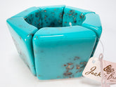 Jackie Brazil "Sabrina" Turquoise Elasticated Bracelet ( B0225 )