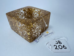 Jackie Brazil "Solid Square" Gold Flakes 5cm Bangle ( B2100 )