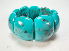 Jackie Brazil "Maria" Turquoise Mix Elasticated Bracelet ( B0217 )