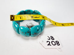 Jackie Brazil "Maria" Turquoise Mix Elasticated Bracelet ( B0217 )