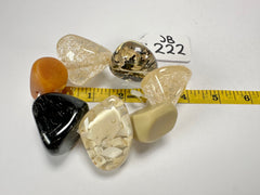 Jackie Brazil "Cusco" Seasons Mix Large Stones Elasticated Bracelet ( B1350 )