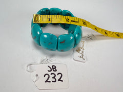 Jackie Brazil "Maria" Turquoise Mix Elasticated Bracelet ( B0217 )