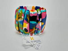Jackie Brazil "Tulip" Kandinsky Elasticated Bracelet ( B0026 )