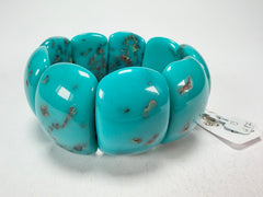 Jackie Brazil "Maria" Turquoise Mix Elasticated Bracelet ( B0217 )
