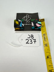 Jackie Brazil "Akbar" Art Deco Square Clip On Resin Earrings ( E3073 )