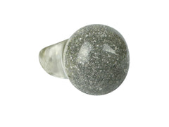 Jackie Brazil "Splendour" Large Ball Silver Flakes Ring ( R2500 ) Size UK - Q / US-8