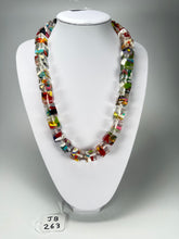 Jackie Brazil "POP" Cascade Liquorice Small Cubes 65cm Necklace ( N0046 )