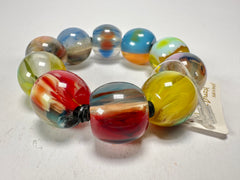 Jackie Brazil "Roma" Marble Spheres Elasticated Bracelet ( B0377 )
