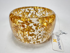 Jackie Brazil "Carmen" Gold Flakes 5cm Resin Bangle ( B2500 )
