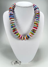 Jackie Brazil "Ana" Kandinsky Resin Wheels 50cm Necklace ( N0042 )