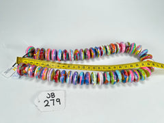 Jackie Brazil "Ana" Kandinsky Resin Wheels 50cm Necklace ( N0042 )