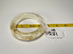 Jackie Brazil "Marble" Cream Mix 1.7 cm Bangle ( B1449 )