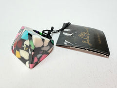 Jackie Brazil "Art Deco" Abstract Resin Ring ( R3081 ) Size UK P / USA 7.5