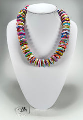 Jackie Brazil "Ana" Kandinsky Resin Wheels 50cm Necklace ( N0042 )