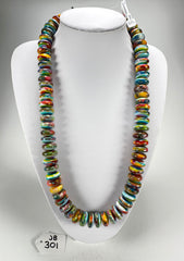 Jackie Brazil "Bela" Kandinsky Resin Mini Wheels 70cm Necklace ( N0043 )