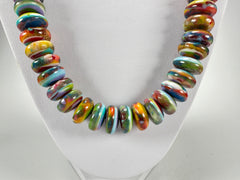 Jackie Brazil "Bela" Kandinsky Resin Mini Wheels 70cm Necklace ( N0043 )