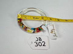 Jackie Brazil "Olympic Circles" Cascade 0.5cm Resin Bangle ( B2336 )