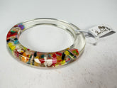 Jackie Brazil "Olympic Circles" Cascade 0.5cm Resin Bangle ( B2336 )