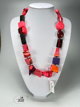 Jackie Brazil "Indiana" Pink Mix Multi-Bead Medium Resin 70cm Necklace ( N0033 )