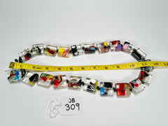 Jackie Brazil "Gala" Cascade Half Rectangles 65cm Necklace ( N0789 )