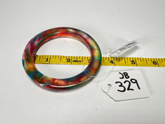 Jackie Brazil "Olympic" Kandinsky Solid Round 0.6cm Resin Bangle ( B0200 )