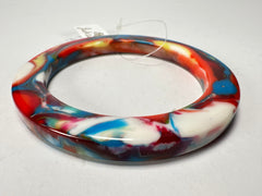 Jackie Brazil "Olympic" Kandinsky Solid Round 0.6cm Resin Bangle ( B0200 )