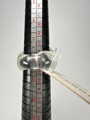 Jackie Brazil "Splendour" Large Ball Silver Flakes Ring ( R2500 ) Size UK - Q / US-8