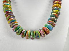 Jackie Brazil "Bela" Kandinsky Resin Mini Wheels 50cm Necklace ( N0041 )