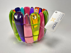 Jackie Brazil "Tulip" Transparent Summer Mix Elasticated Bracelet ( B0026 )