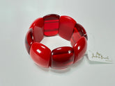 Jackie Brazil "Maria" Red Mix Elasticated Bracelet ( B0217 )