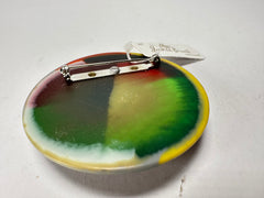 Jackie Brazil "Liquorice" Mix Colours Disk Broche ( O0991 )