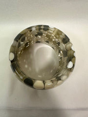 Jackie Brazil "Petit Balls" Cream Mix Spots Solid Round Resin 5cm Bangle ( B2521 )