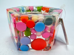 Jackie Brazil "Sabrina" Spots Hexagonal Elasticated 5cm Bracelet ( B2522 )