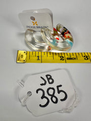 Jackie Brazil "Lucia" Cascade Thick Half Hoop On Pin Resin Earrings ( E0035 )