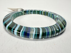 Jackie Brazil "Olympic Circles" Liquorice Allsorts Blue Mix 0.5cm Resin Bangle ( B2336 )