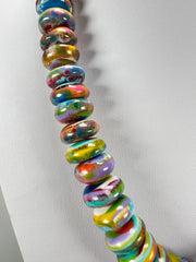 Jackie Brazil "Bela" Kandinsky Resin Mini Wheels 50cm Necklace ( N0041 )