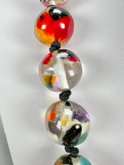 Jackie Brazil "Lola" Cascade Medium Spheres 70cm Resin Necklace ( N2695 )