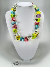 Jackie Brazil "Lagerfeld" Multi Coloured Transparent Large Cones Necklace ( N2896 )