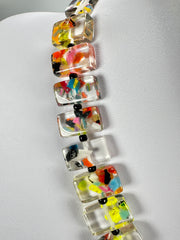 Jackie Brazil "Romeo" Cascade Linked Rectangle Beads Necklace ( N0034 )