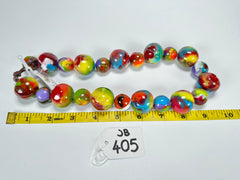Jackie Brazil "Large Spheres" Kandinsky Short Abstract Necklace 50cm ( N2692 )