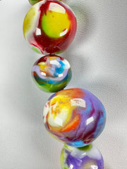Jackie Brazil "Large Spheres" Kandinsky Short Abstract Necklace 50cm ( N2692 )